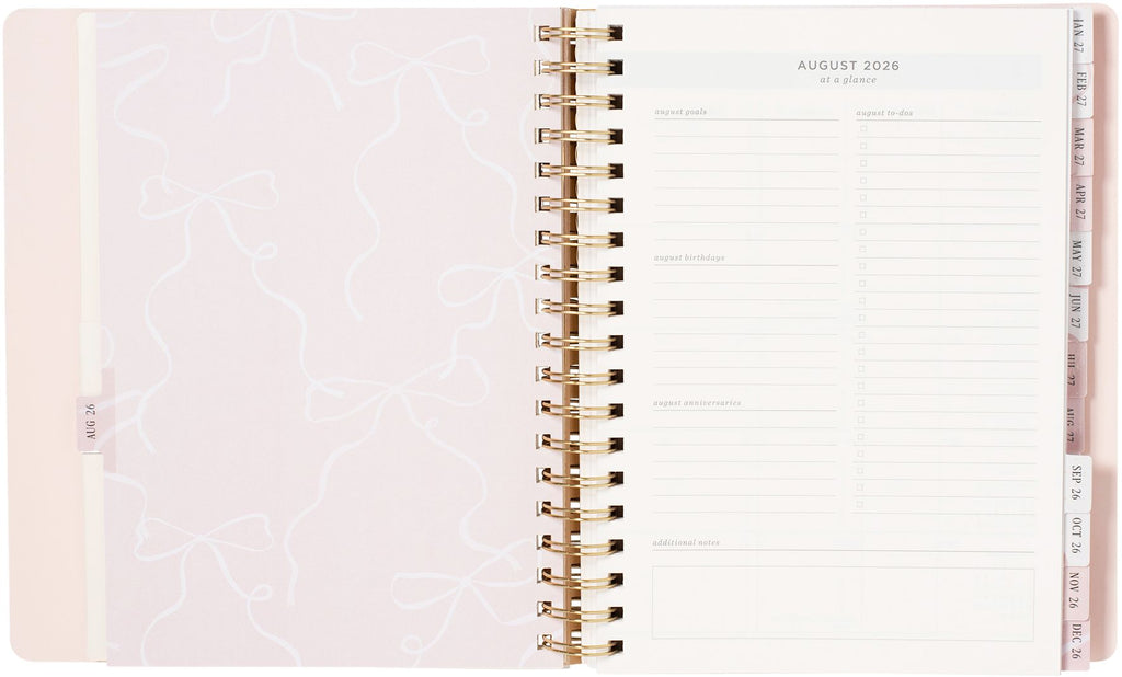 2026-2027 Ballet Bow Weekly Desk Planner
