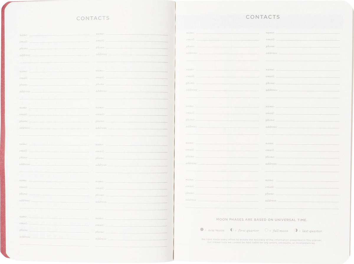 2026-2027 Romantic Birds Monthly Pocket Planner