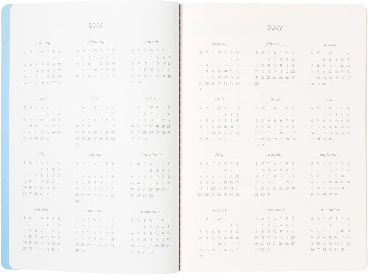 2026-2027 Painted Swans Monthly Desk Planner