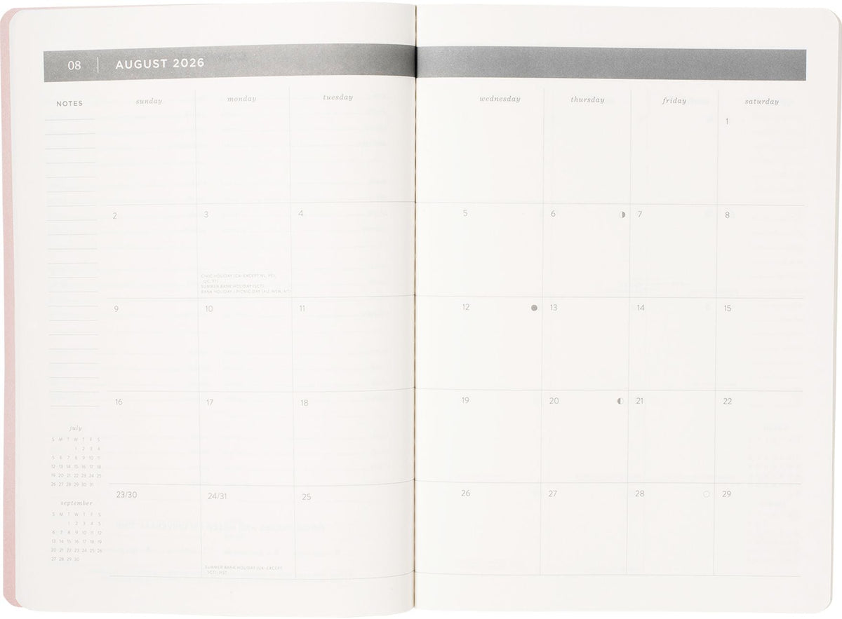 2026-2027 Libby Toile Monthly Desk Planner