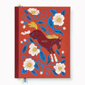 2026-2027 Paper Source Wild Roses Horse Weekly Desk Planner