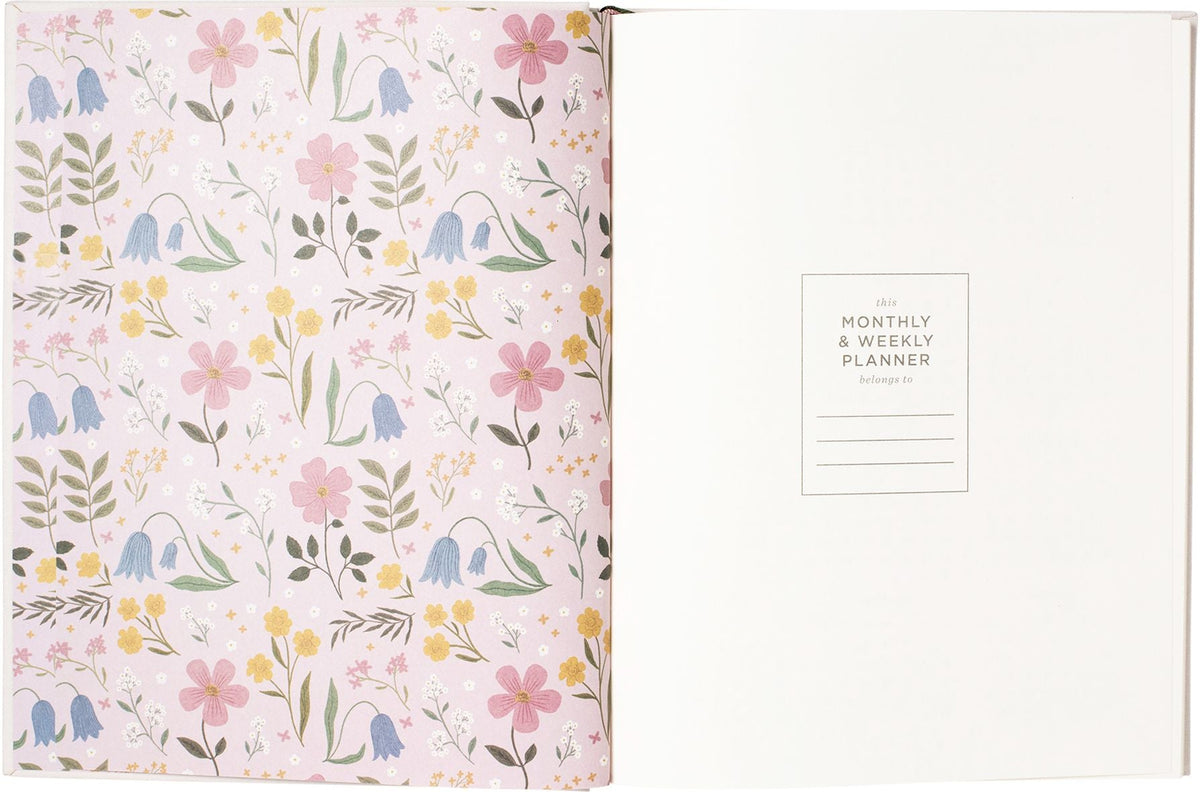 2026-2027 Storybook Flower Weekly Desk Planner
