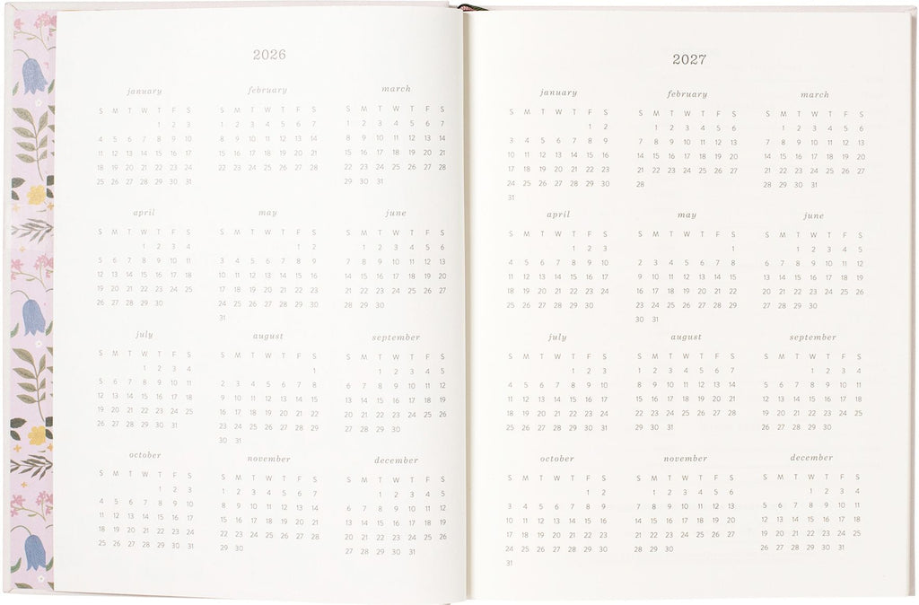 2026-2027 Storybook Flower Weekly Desk Planner