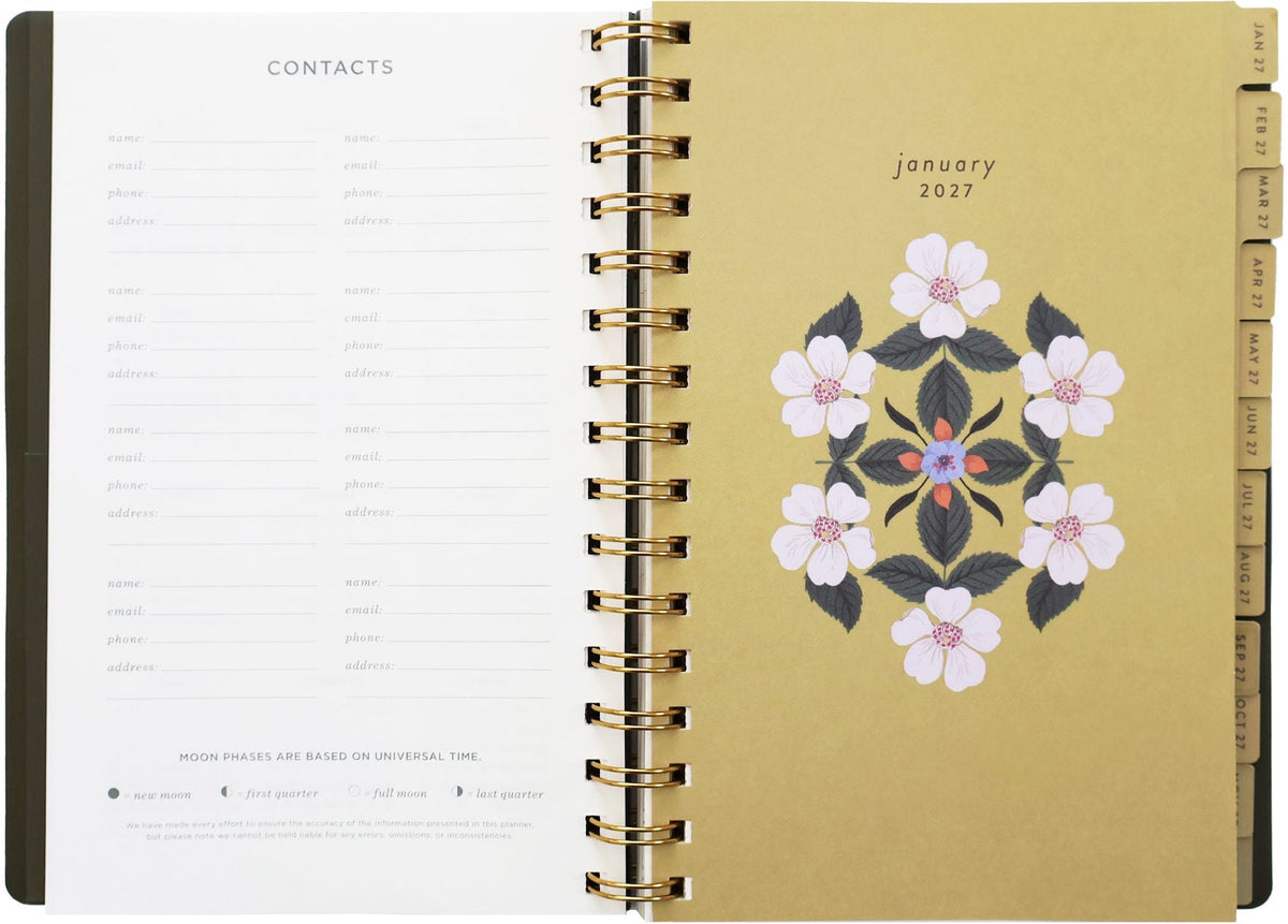 2027 Forage Pear Weekly Desk Planner