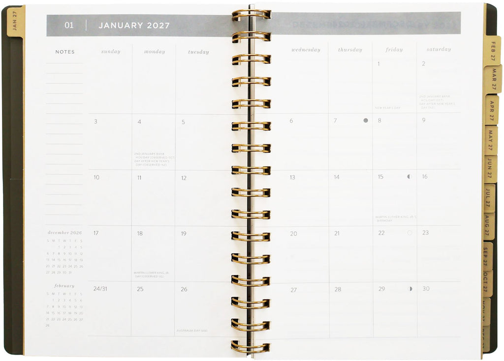 2027 Forage Pear Weekly Desk Planner