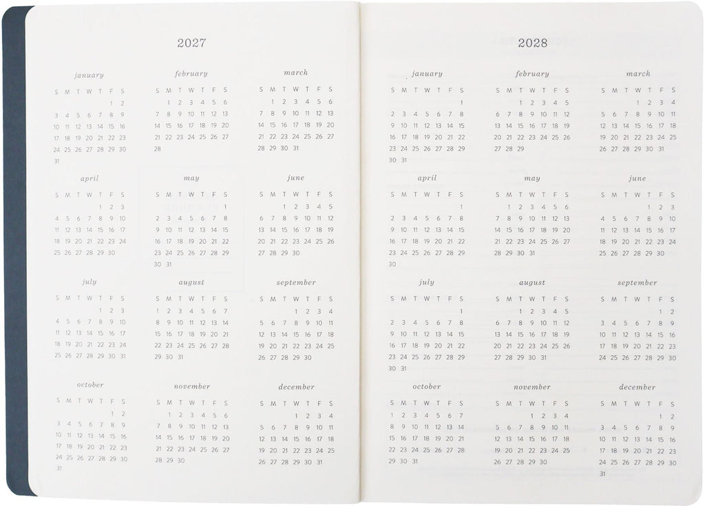 2027 Wavy Weeks Weekly Desk Planner