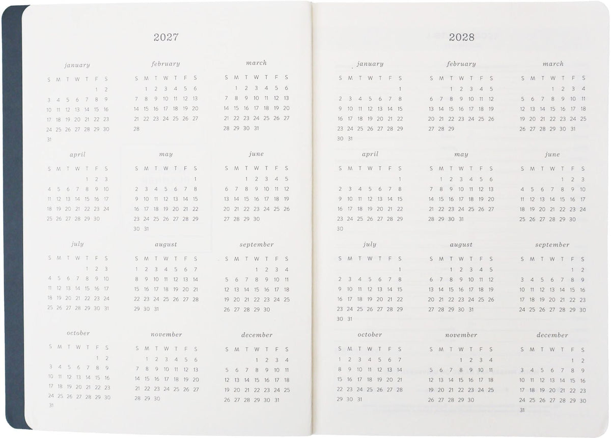 2027 Wavy Weeks Weekly Desk Planner