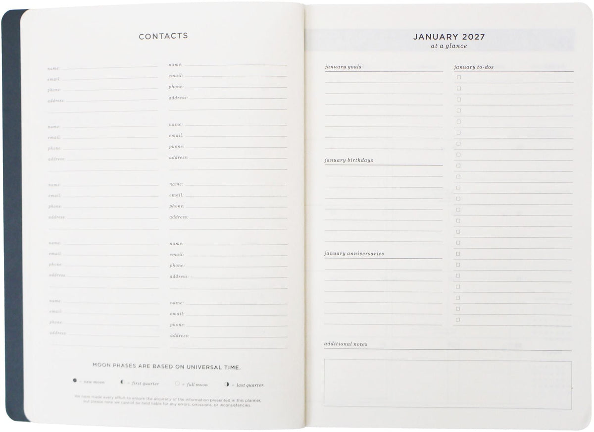 2027 Wavy Weeks Weekly Desk Planner