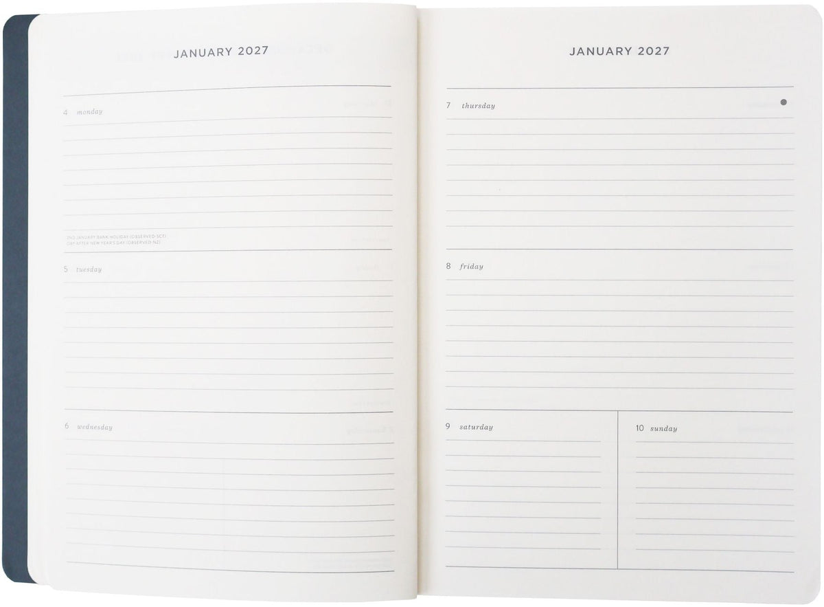2027 Wavy Weeks Weekly Desk Planner
