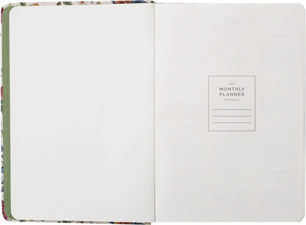 2027 Ivory Garden Monthly Desk Planner