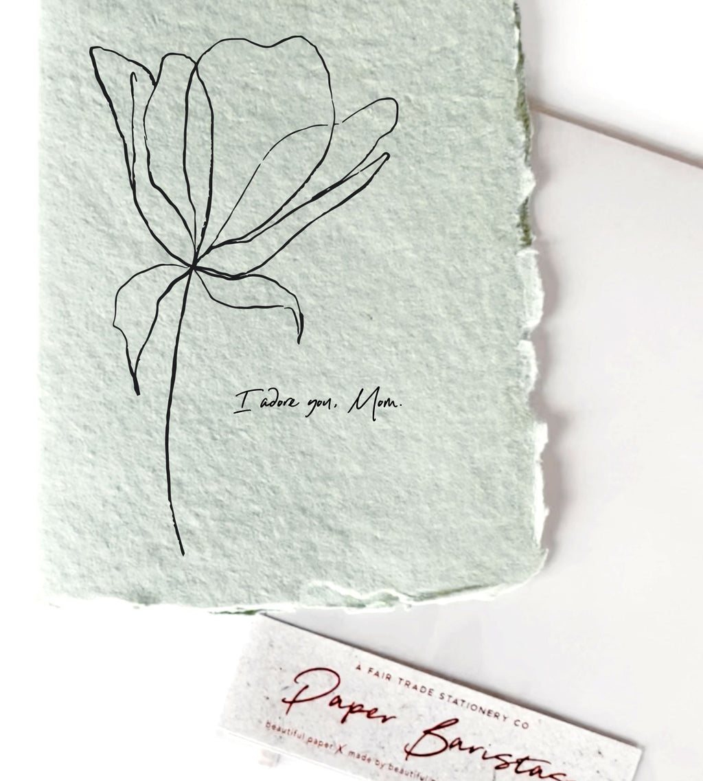 Mother's Day Greeting Card I Adore You, Mom