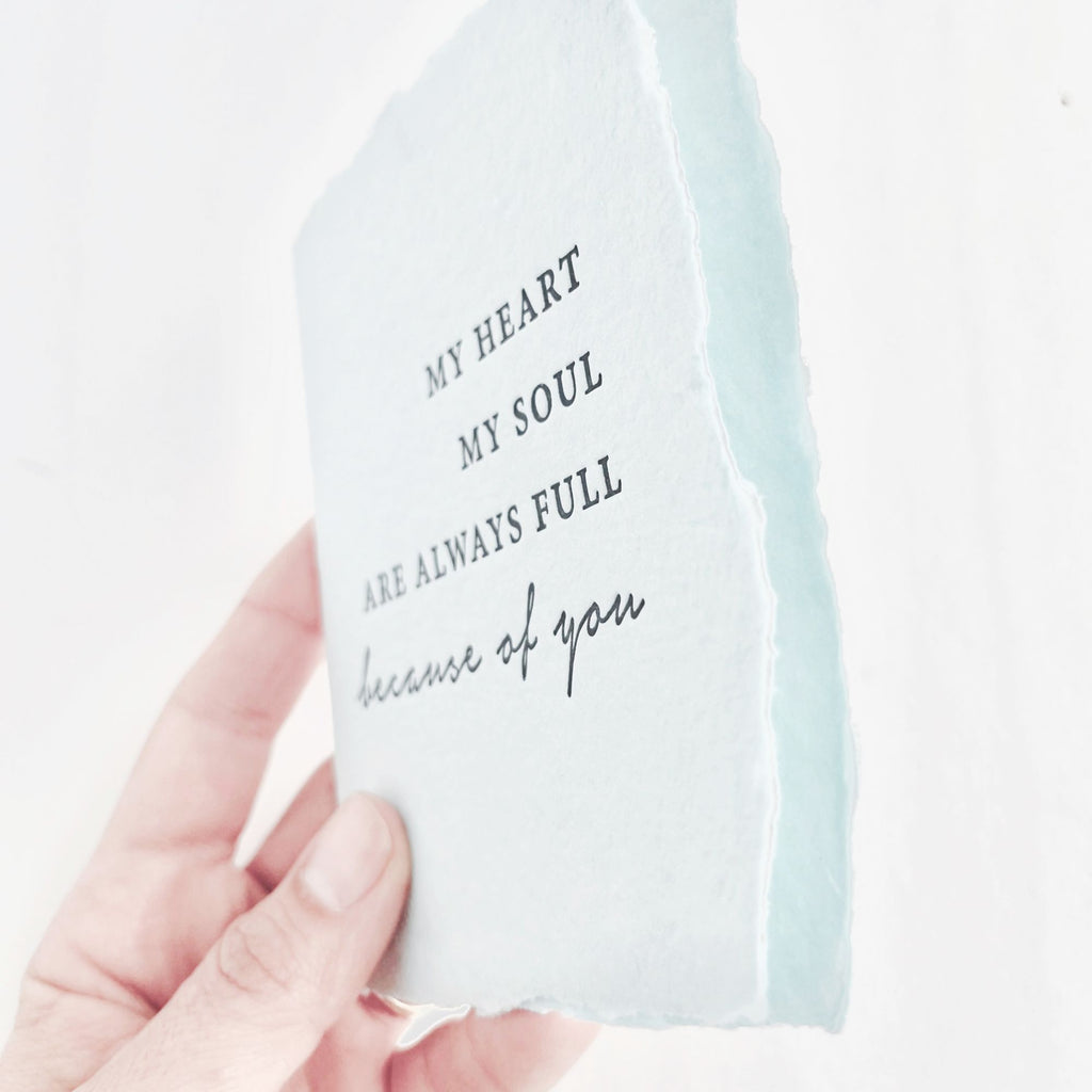 Because of You Love Card