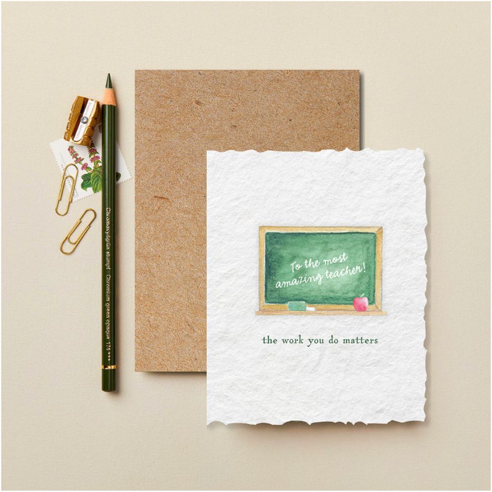 Chalkboard Teacher Card