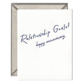 Relationship Goals Anniversary Card
