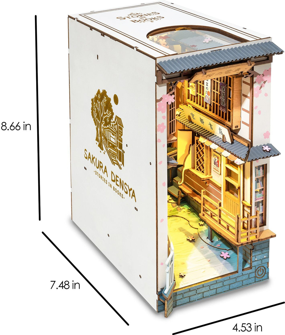 DIY Miniature Bookend: Sakura Tram