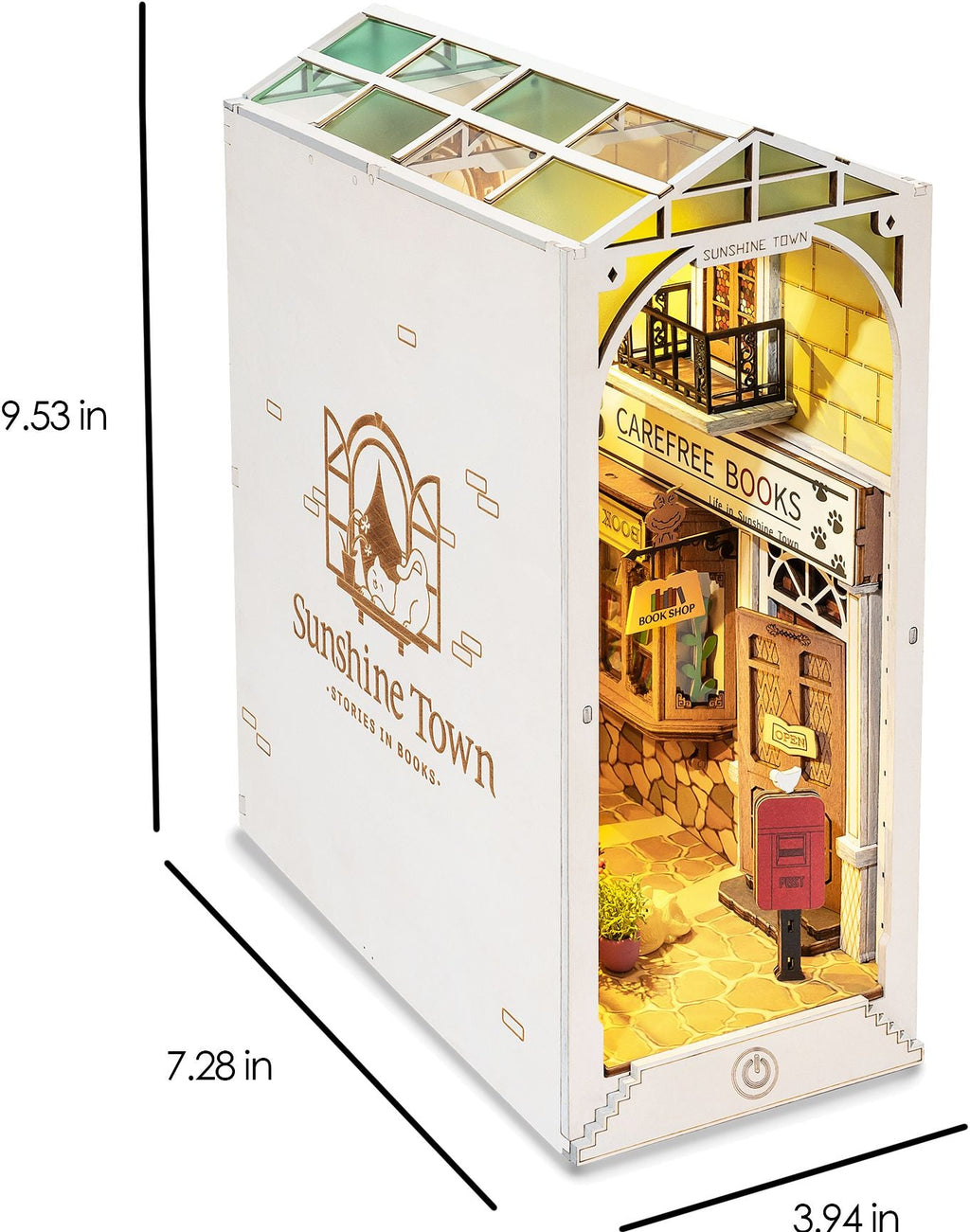 DIY Miniature Bookend: Sunshine Town