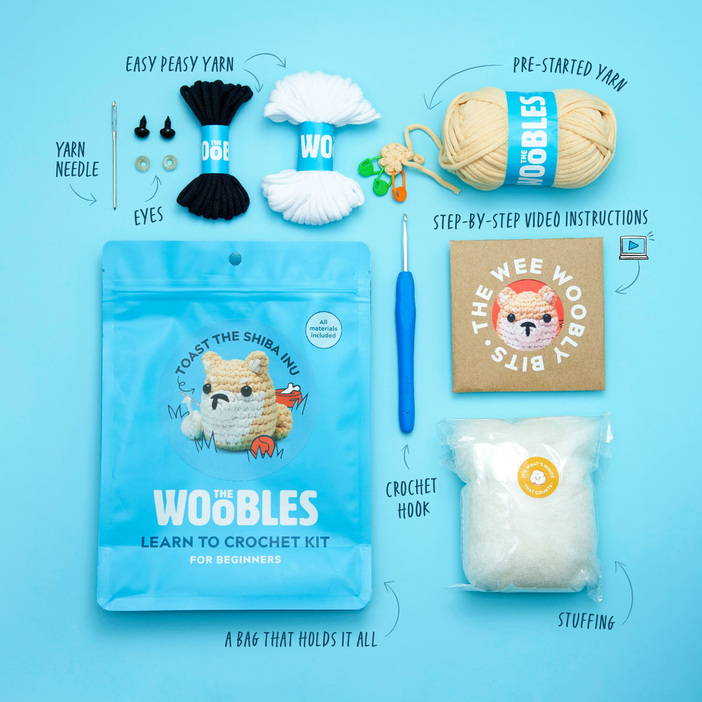 Toast the Shiba Inu Learn to Crochet Kit