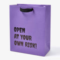 Open at Your Own Risk Medium Gift Bag