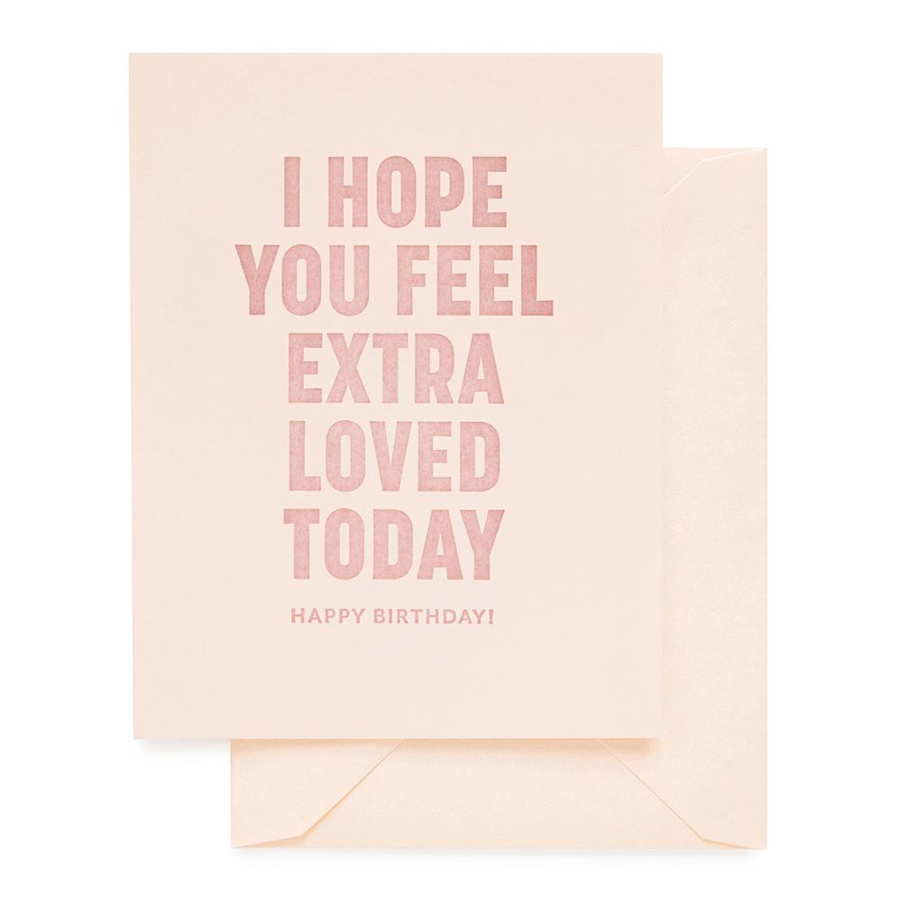 Extra Loved Birthday Card