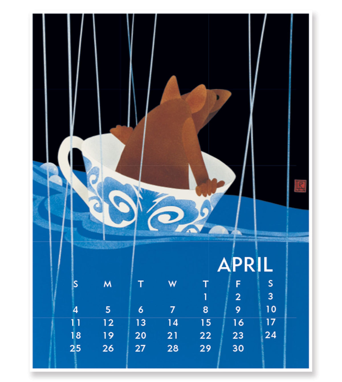 2027 Linnea Design Desktop Calendar