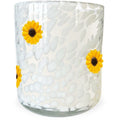 Golden Sunflower Confetti Icon Candle