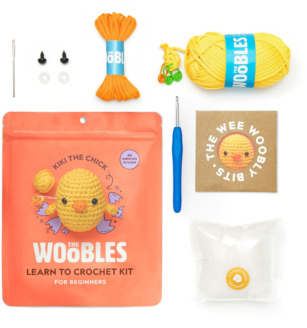 Kiki the Chick, The Woobles, Chick learn to Crochet kit