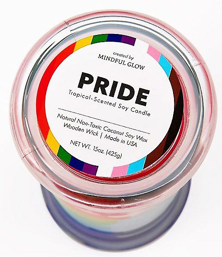 Rainbow Pride Candle
