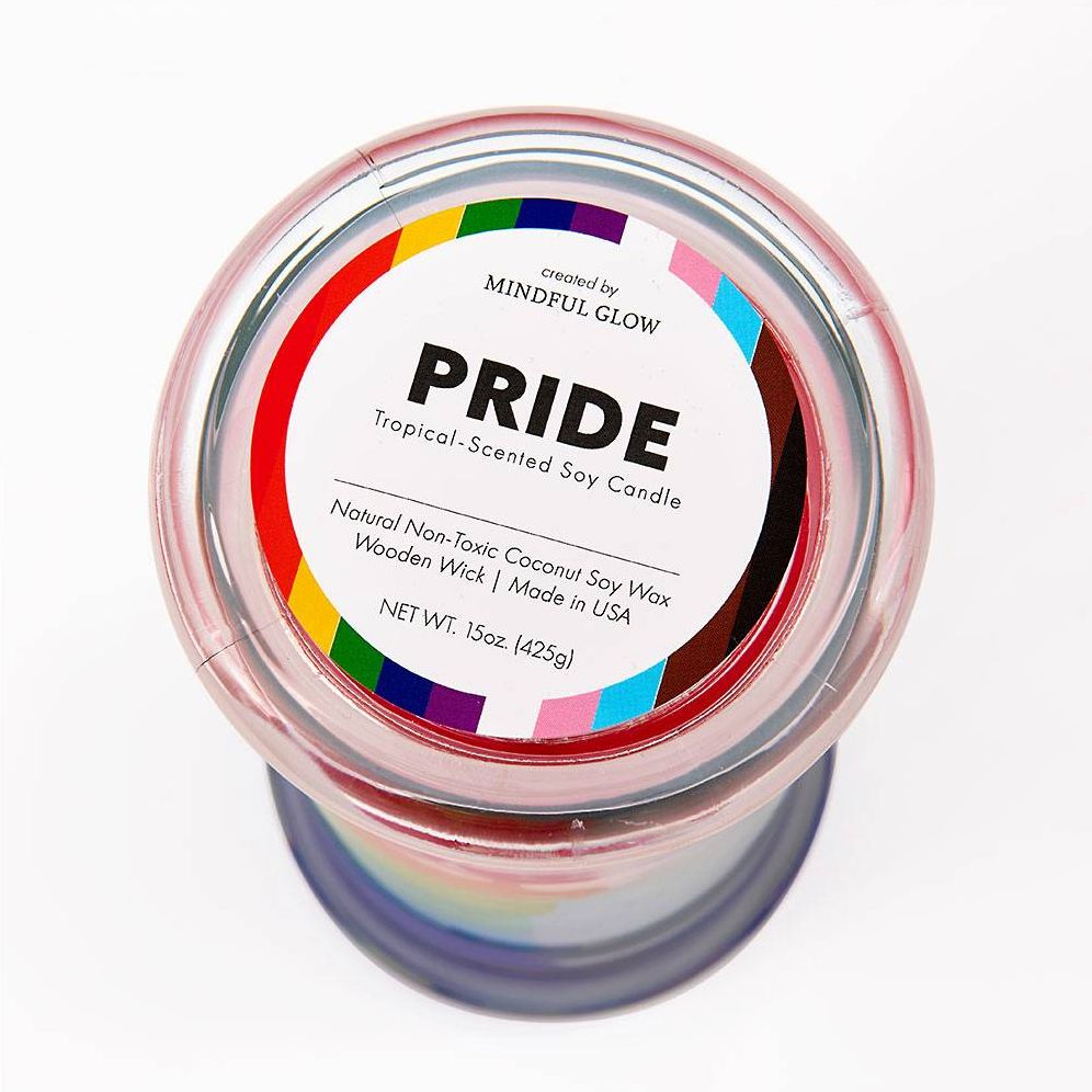 Rainbow Pride Candle