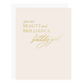Beauty Brilliance Birthday Card