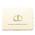 Wedding Rings Conratulations Wedding Card
