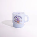 Cheerware Witch Crafts 8oz Blue Milk Glass Mug