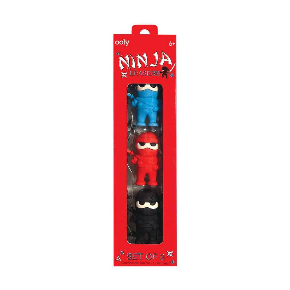 Ninja Erasers - Set of 3