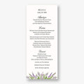 English Lavender Menu