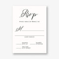 Champagne Response Card