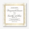 Champagne Border Wedding Invitation