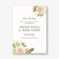 Painted Floral Save The Date