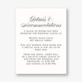 Calligraphy Flourish Information Card