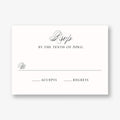 Calligraphy Flourish Response Card