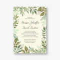 Watercolor Garden Wedding Invitation