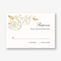 Etched Floral Response Card