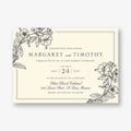 Blossom Border Wedding Invitation