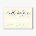 Contemporary Script Response Card