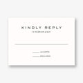 Gilded Peony Response Card