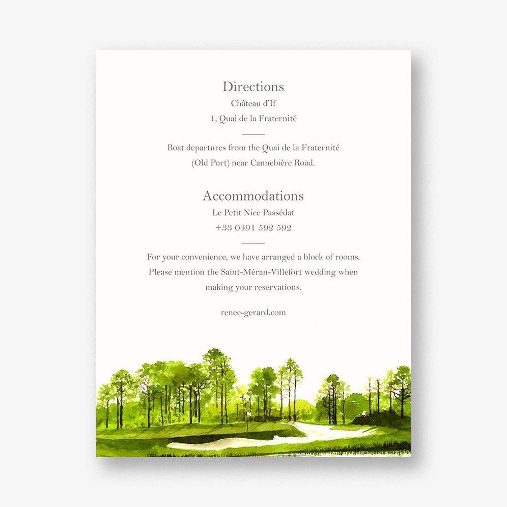 Augusta Information Card