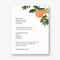 Citrus Orchard Information Card