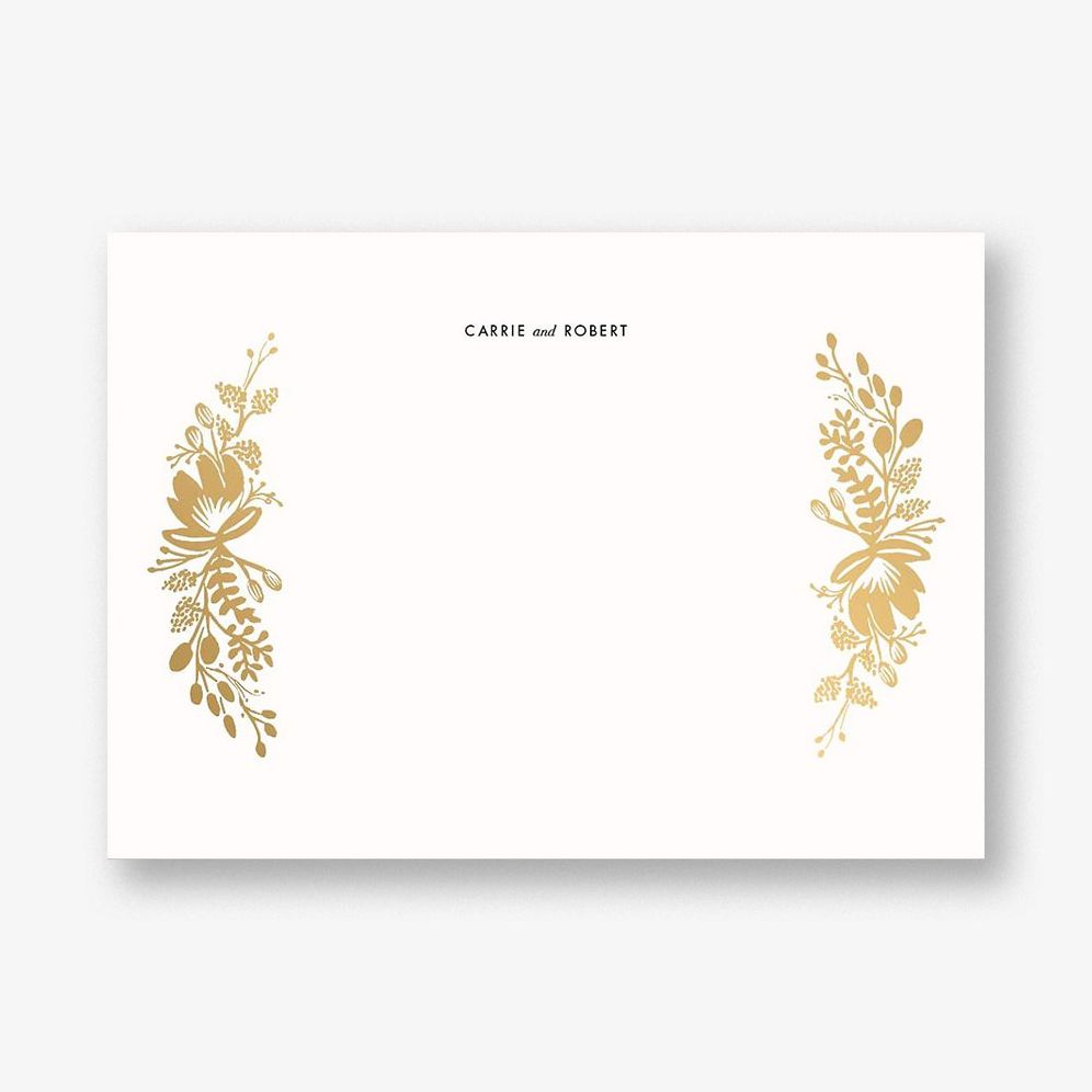Floral Silhouette Stationery