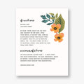 October Herbarium Information Card
