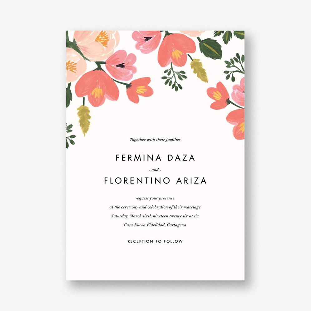 Pastel Petals Wedding Invitation