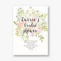 Pressed Blossoms Bridal Shower Invitation