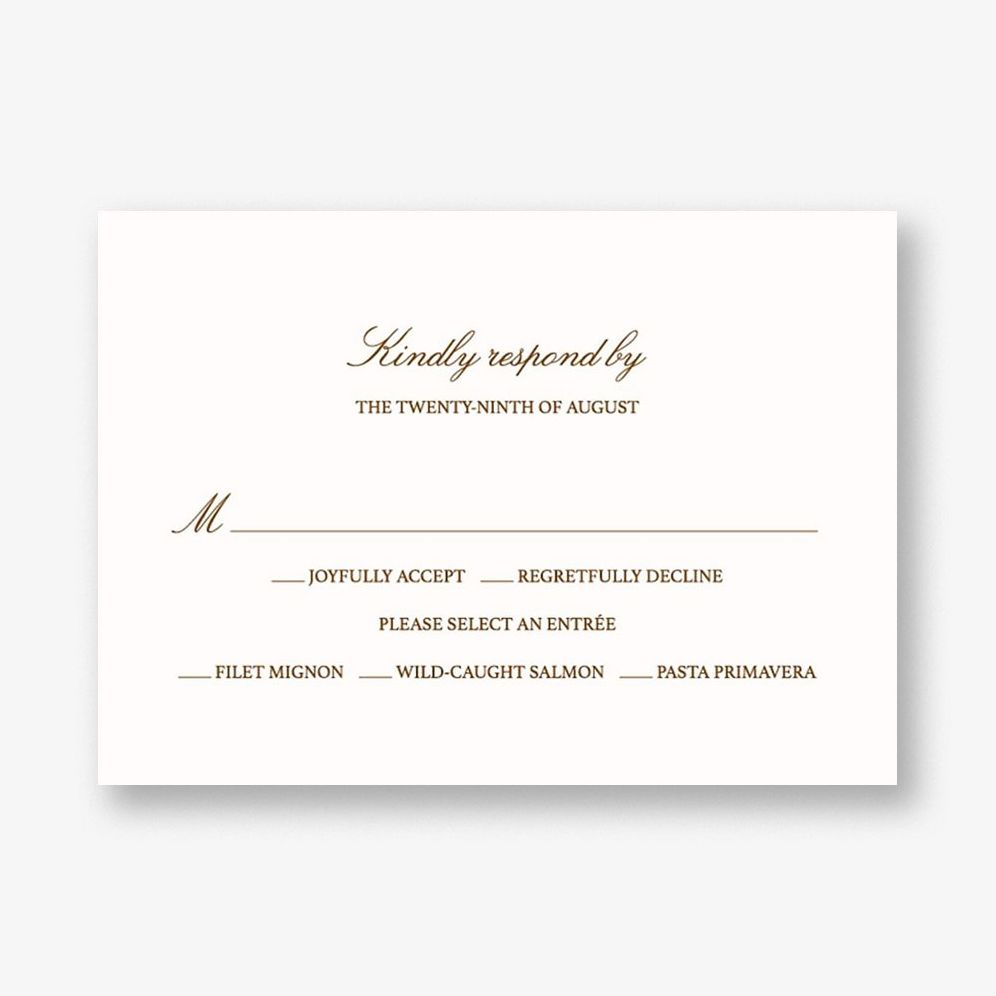 Spring Orchard Response Card